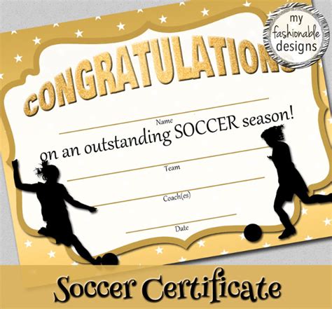 15 Soccer Certificate Templates To Download Sample Templates Inside