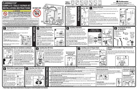 Fluidmaster 400akrp10 Universal All In One Complete Toilet Tank