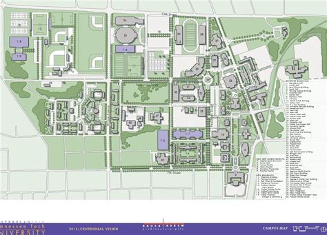 Tn Tech Campus Map Map Vectorcampus Map