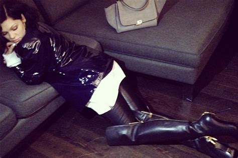 Racy Photos Of Jessie J Show Her Posing In Leather And Thigh High Boots