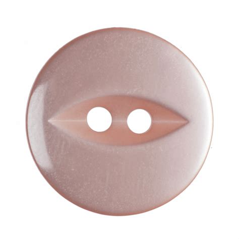 Polyester Fish Eye Button 26 Lignes16mm Peach Trimits Loose