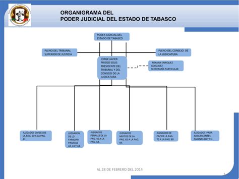 Organigrama Del Poder Judicial Del Estado De Tabasco
