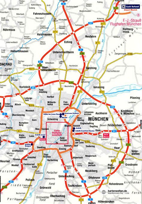 Munich Germany City Map Of Munich