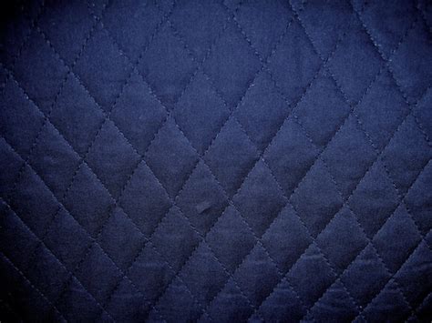 Solid Navy Blue Double Sided Pre Quilted Fabric