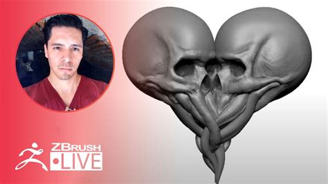 Create Valentine Skulls #withme! - Oscar Trejo - ZBrush 2021.5 ...