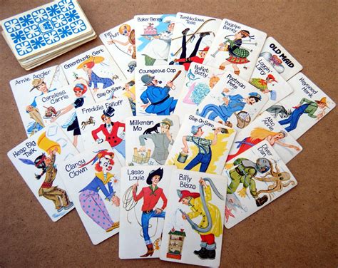 Vintage Old Maid Card Game Whitman Deck Of Cards By Bellamercato
