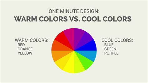 One Minute Design: Warm Colors vs. Cool Colors - YouTube