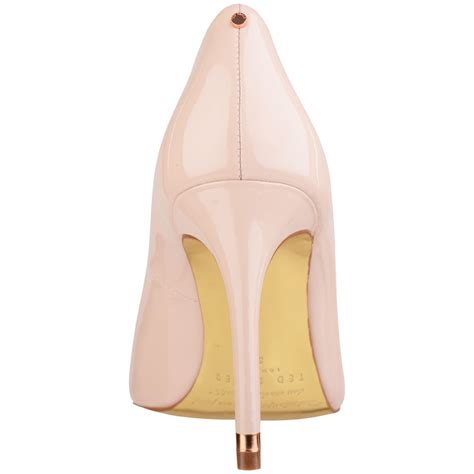 Ted Baker Women S Neevo Patent Pointed Court Shoes Nude Worldwide