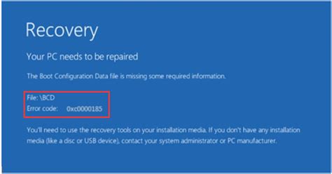 9 Fixes To Windows Boot Configuration Error Code 0xc0000185