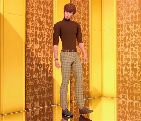 Four Fine Star Printed Shirts 1960s Ts4 Sims 4 Clothing 60s Male