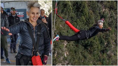 50 Year Old Woman Bungee Jumps 23 Times In An Hour To Break Record