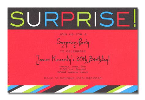 Surprise Party Invitations Chalkboard Gold Glitter Surprise Party