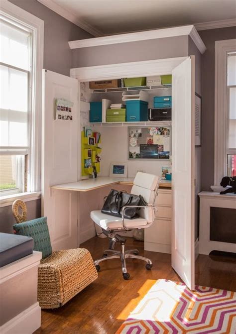 45 Magnificient Home Office In A Closet Design Ideas To Copy In 2020