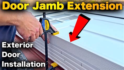 How To Build And Install A Door Jamb Extension Exterior Door