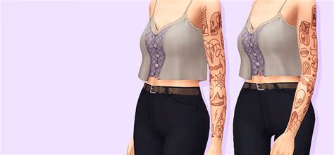 Sims 4 Sleeve Tattoos Cc Guys Girls Fandomspot