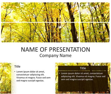Forest Powerpoint Template Powerpoint Templates Powerpoint Picture Tree