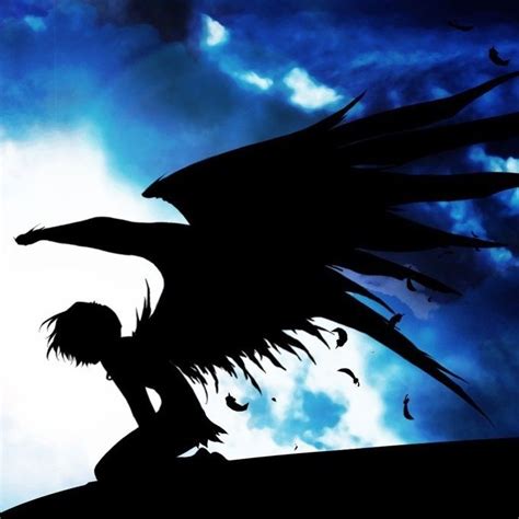 Black Angel Anime Drawings Boy Anime Angel Dark Anime