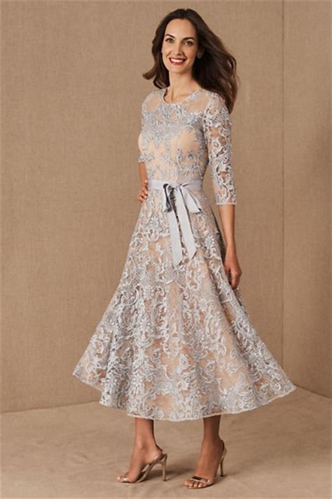 Lace Mother Of The Bride Dresses With Lining Jewel Neck A Line Cheap