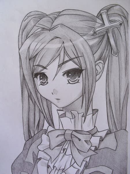 Pencil Drawing Of A Beautiful Girl