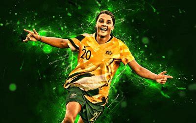 Download Wallpapers Samantha Kerr Australia National Team Fan Art Soccer Footballers