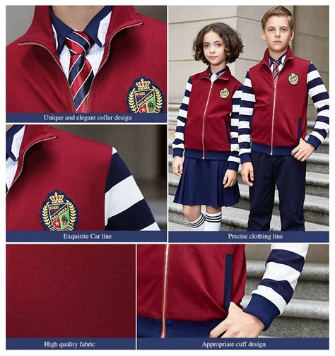Fashion Style Children School Clothing Stripe Pattern School Uniform