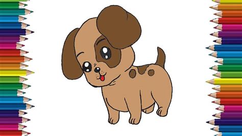 Some of the dogs i do not know the origin of. How to draw a baby dog step by step | Cartoon Puppy drawing easy