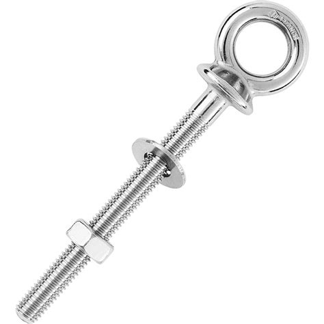 Forge Style Marine Stainless Steel 3 8 X 12 Turned Eye Bolt Nut