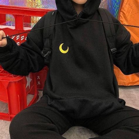 Your cute purple stock images are ready. MOON EMBROIDERY BLACK PURPLE WHITE OVERISIZED HOODIE ...