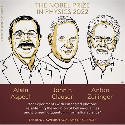 Premio Nobel de Física 2022 los ganadores son Alain Aspect Joh