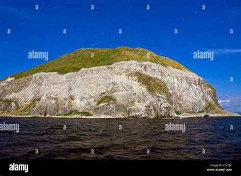 Southern Aspects Of Famous Scottish Island Ailsa Craig Located At The