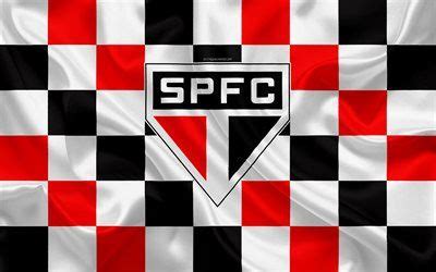 Download imagens São Paulo FC 4k logo arte criativa preto branco
