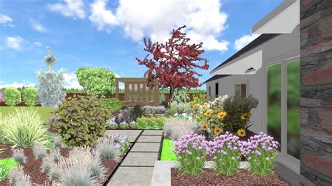 Modern Farmhouse Landscape Design Example 3d Video Walkthrough Created