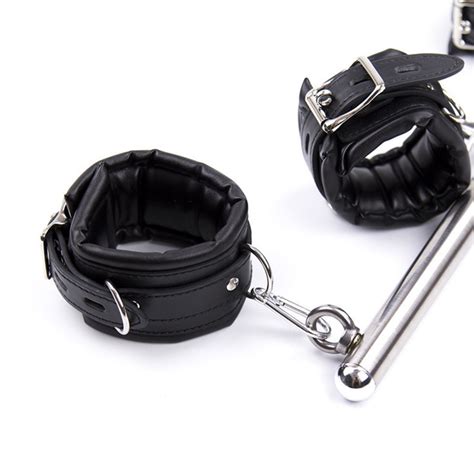 New Stainless Steel Adjustable Spreader Bar Bondage Set Slave S Ankle S Fetish Restraints Sex