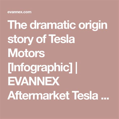 The Dramatic Origin Story Of Tesla Motors Infographic Tesla Motors