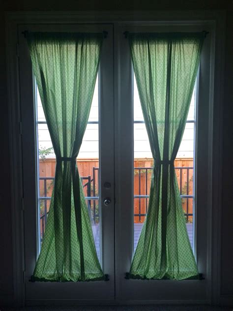 Maybe you would like to learn more about one of these? French door curtains. Magnetic curtain rods attach them to the metal doors. | Curtains, Metal ...