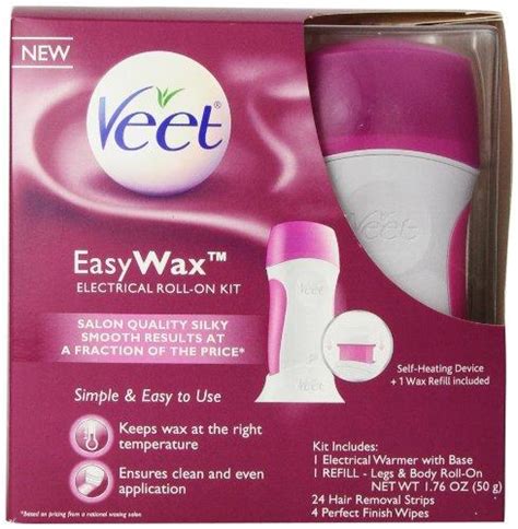 Veet offers one of the best hair. Veet Easy Wax Roll Hair Remover Kit Online shopping in ...