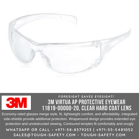 3m 11819 Virtua Ap Protective Goggles Clear Hard Coat Lens 3m Safety Supplier