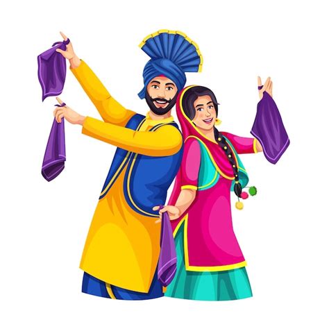 Punjabi Couple Vectors And Illustrations For Free Download Freepik