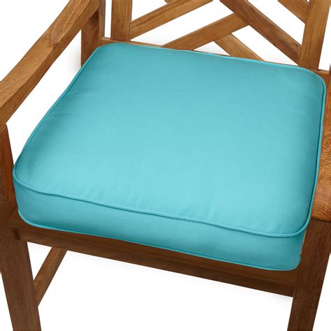 Mozaic Indooroutdoor Corded Chair Cushion 20 Inch Aruba