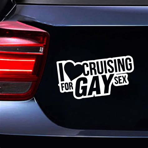 Pcs I Love Cruising For Gay Sex Car Window Laptop Bumper Vinyl Decal