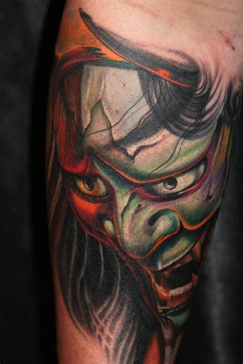 Check spelling or type a new query. Colored Japanese Tattoo Hannya Mask Tattoo Design