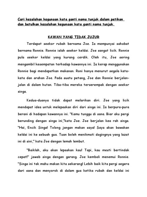 Selalunya perkataan demikian menamakan orang, haiwan, tempat, benda, atau konsep. Cari Kesalahan Kegunaan Kata Ganti Nama Tunjuk Dalam ...