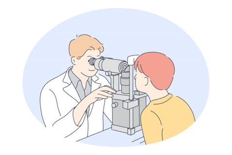 Ophthalmic Medical Assistant Illustrations Royalty Free Vector