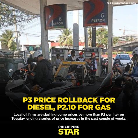 Philippine Star In Separate Advisories On Monday Oil Facebook
