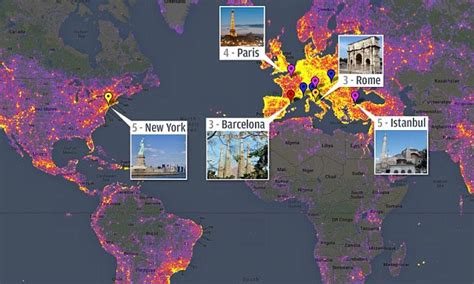 4.2 creating new map definitions. Google 'heatmap' reveals New York, Rome and Barcelona as ...