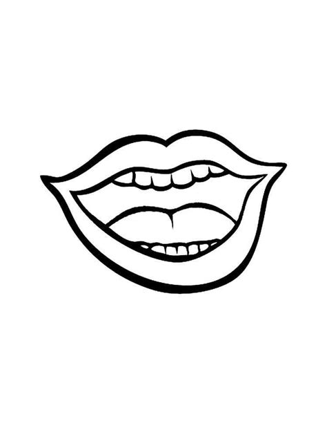 Mouth Coloring Pages