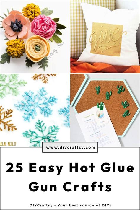 25 Diy Hot Glue Gun Crafts And Projects Diy Crafts