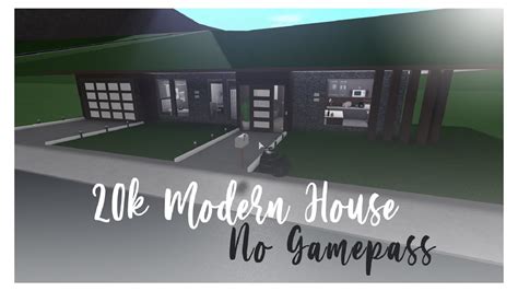 Bloxburg 20k Modern House No Gamepass Roblox Avichi Youtube