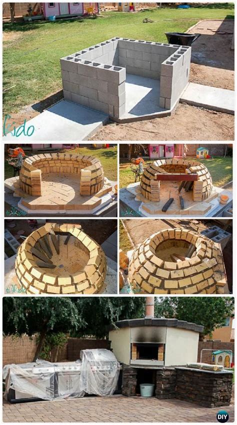 Diy Concrete Wood Fired Pizza Oven Instructions Diy Outdoor Pizza