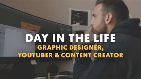 A Day In The Life Of A Graphic Designer Youtuber Content Creator